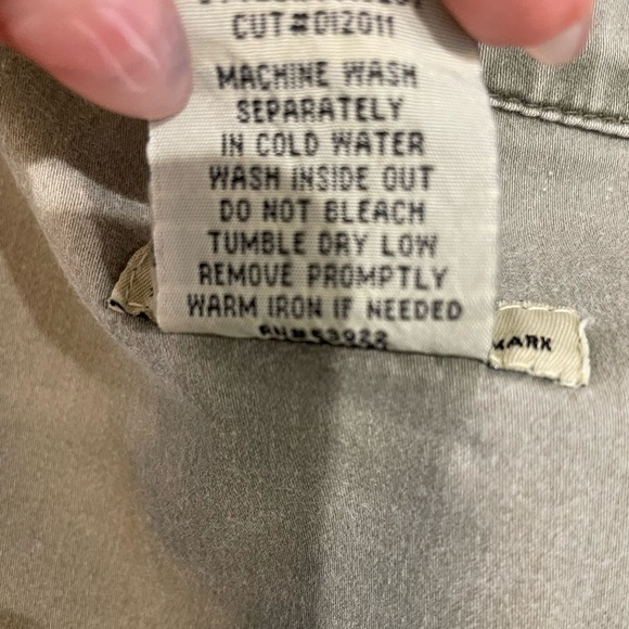 Vintage Y2K Z. Cavaricci Utility Blazer Olive Green Cotton Stretch Jacket Size S - Picture 7 of 8